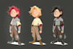 design a 2d cartoon character