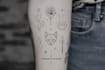 make minimalist line art tattoo with my style