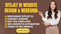 sitejet website wix, landing page, web design, portfolio, responsive website