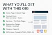 create a modern, mobile friendly static website with HTML CSS js