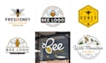 design unique honey bee logo for you