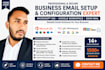 setup business email with microsoft 365, gsuite or zoho