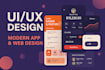 do figma website design, website ui ux design, ui ux design