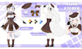 draw anime vtuber character reference sheet art vtuber oc furry nsfw ref sheet