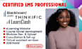 setup teachable learndash lectora blackboard lms with scorm course upload