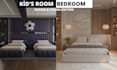 do professional 3d rendering and interior design for bedrooms or kids rooms