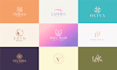 do a luxury, aesthetic, feminine beauty cosmetics and skincare logo