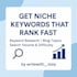 do SEO keyword research for your blog or website niche