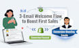 design email welcome series in klaviyo email flows, klaviyo marketing