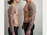 create sleeve tattoo design in geometric style