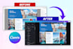 manually convert image, PDF, PSD, or ai file to canva editable
