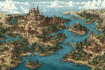 fantasy map illustration dnd map world map design