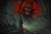 create a dark, horror, underground art illustration