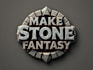 make 3d stone fantasy logo intro
