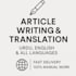 translation all language and article writting