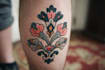 create a watercolor tattoo design