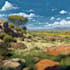 draw a natural landscape and background illustration
