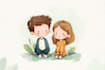 draw cute children comic cartoon in this style