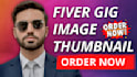 design a professional fiverr gig image thumbnail