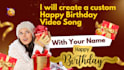 create a personalized happy birthday song with any name