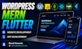 do wordpress, mern stack, react and flutter app development