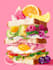 make a food pop art illustration