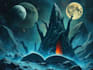 do sci fi horror and fantasy scene concept art illustrations