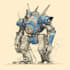 draw amazing character mecha robot illustration