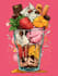 make a food pop art illustration