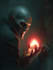 create a fantasy horror character art and horror art