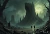 do sci fi horror and fantasy scene concept art illustrations