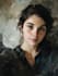 paint a custom vintage inspired portrait in traditional