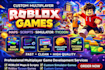 build multiplayer roblox game,map,script,vfx simulator, tycoon game roblox game