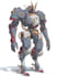 do anime style mecha robot illustrations