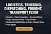 design professional logistics trucking dispatching flyer