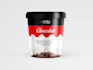 design ice cream cups and frozen food label and packaging