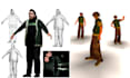 create retro ps1, psx, n64 low poly game ready models with rig and textures