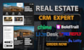 set up kvcore, chime, lofty, liondesk, houzz, rei reply, boldtrail CRM website