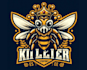 make amazing vintage killer crown bee logo