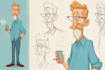 design a 2d cartoon character