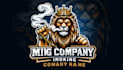 design awesome  king lion smoking mascot logo within 1 day