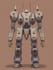 create mecha or robot in chibi anime style
