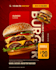 design restaurant flyer, trifold food menu, digital menu, ad