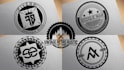 do stamp seal vintage retro badge logo design