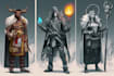 draw fantasy scifi custom characters and concept