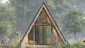 design a modern tiny home or container home with 3d renders