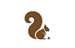 make an amazing thin line squirrel logo with unlimited revision
