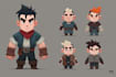 design game character and sprite animations