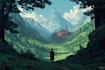 create amazing stylized environment fantasy landscape