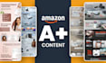 create amazon a plus content, image editing and  amazon ebc design
